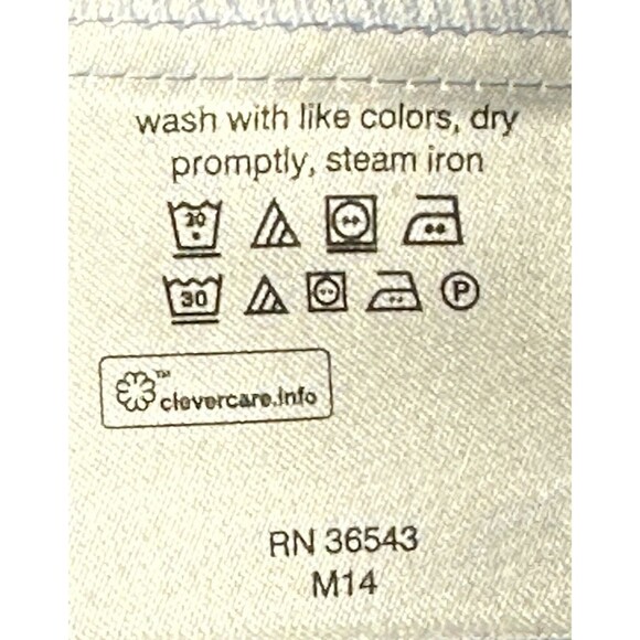 Van Heusen Dress Shirt Men's Siz 17.5 36/37 Tall Fit Blue Plaid Button Front - Picture 10 of 12